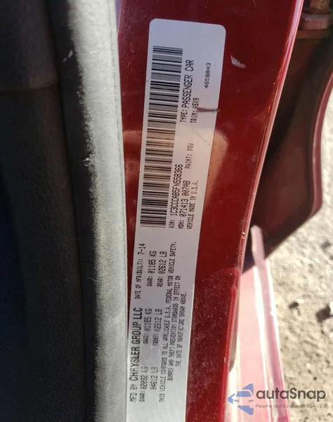 2015 Chrysler 200 Limited from USA, damaged, VIN 1C3CCCAB5FN558366